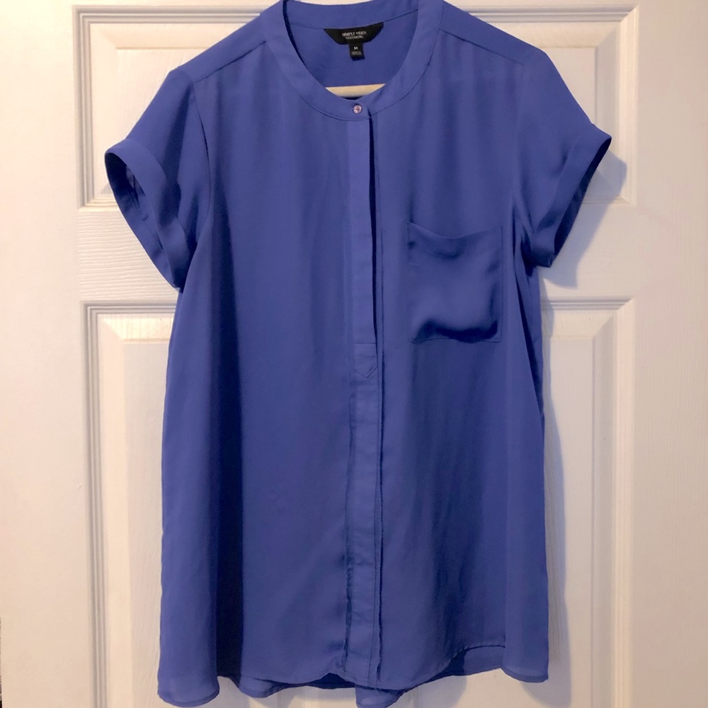 Blue Simply Vera Vera Wang Blouse